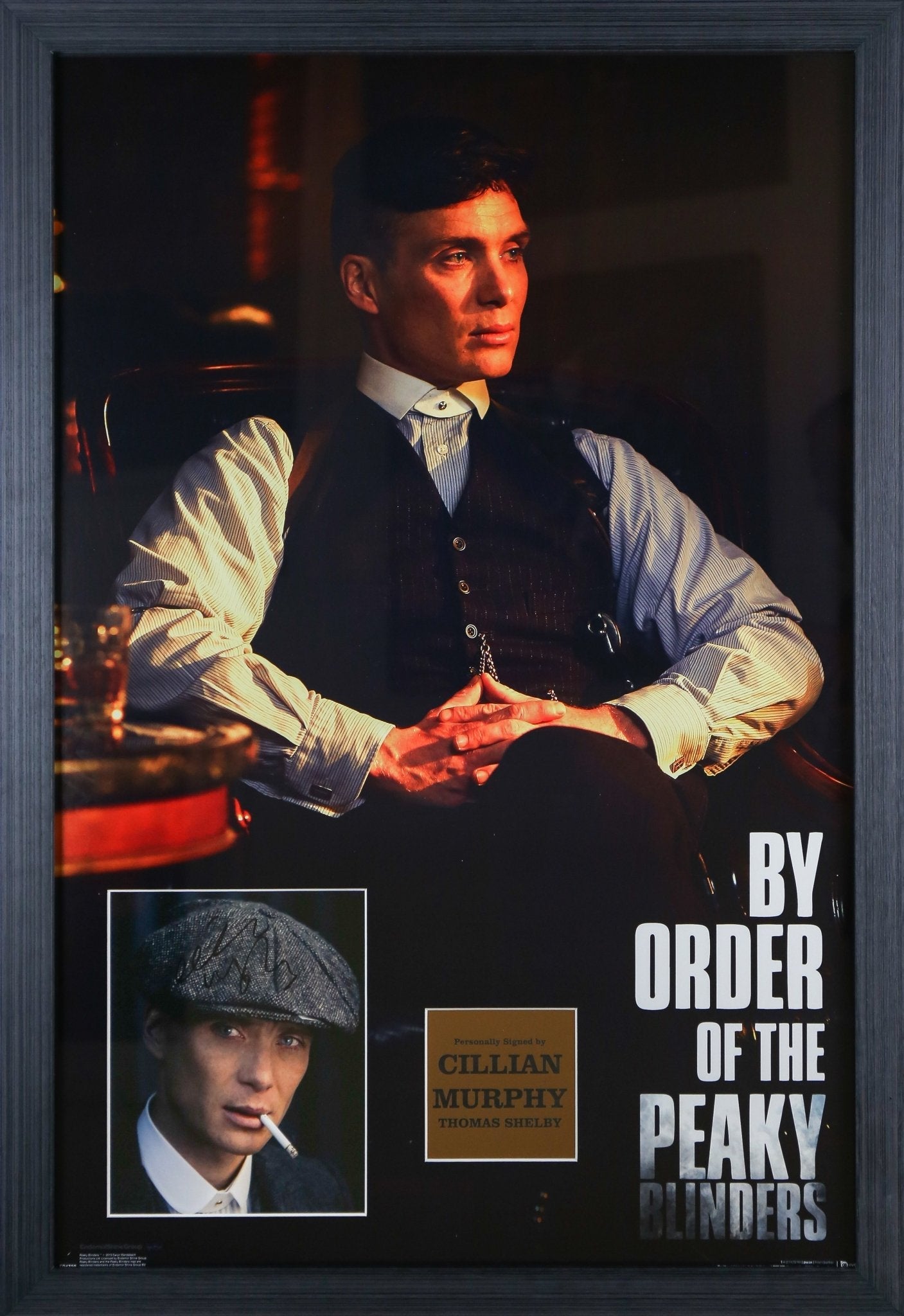 Cillian Murphey Signed Peaky Blinders 12x8 Photograph Framed Display - Memorabilia Framers Shop
